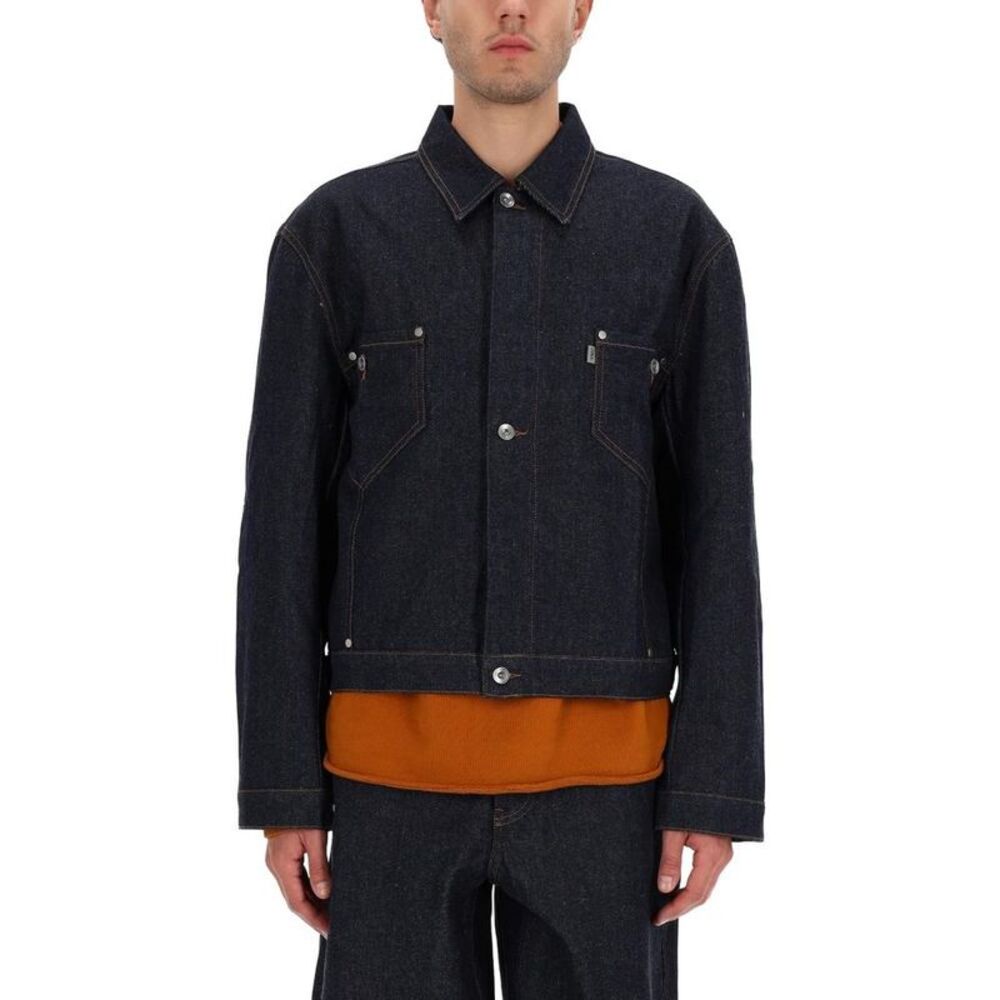 YMC Men's Cotton Blend Utility Jacket Men DENIM Outerwear